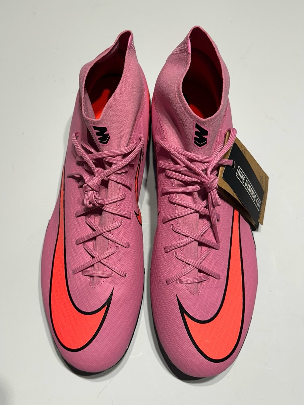 Nike Mercurial Superfly 9 Academy TF Mens 12 Pink Turf Soccer Cleats FQ8331-600 - Picture 2 of 8